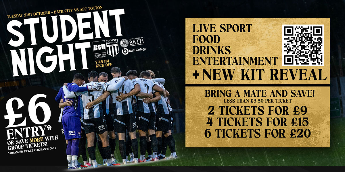 Bath City - Student Night 25/26